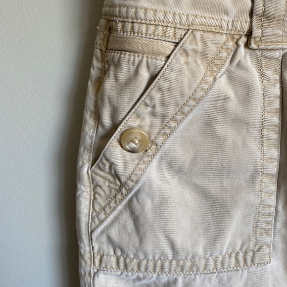Eddie Bauer Women's Cream Button Mini Skirt Size‎ 12 - Picture 3 of 14